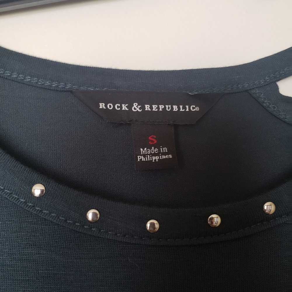 Rock & Republic Unique Long Sleeve Top - Picture 7 of 7
